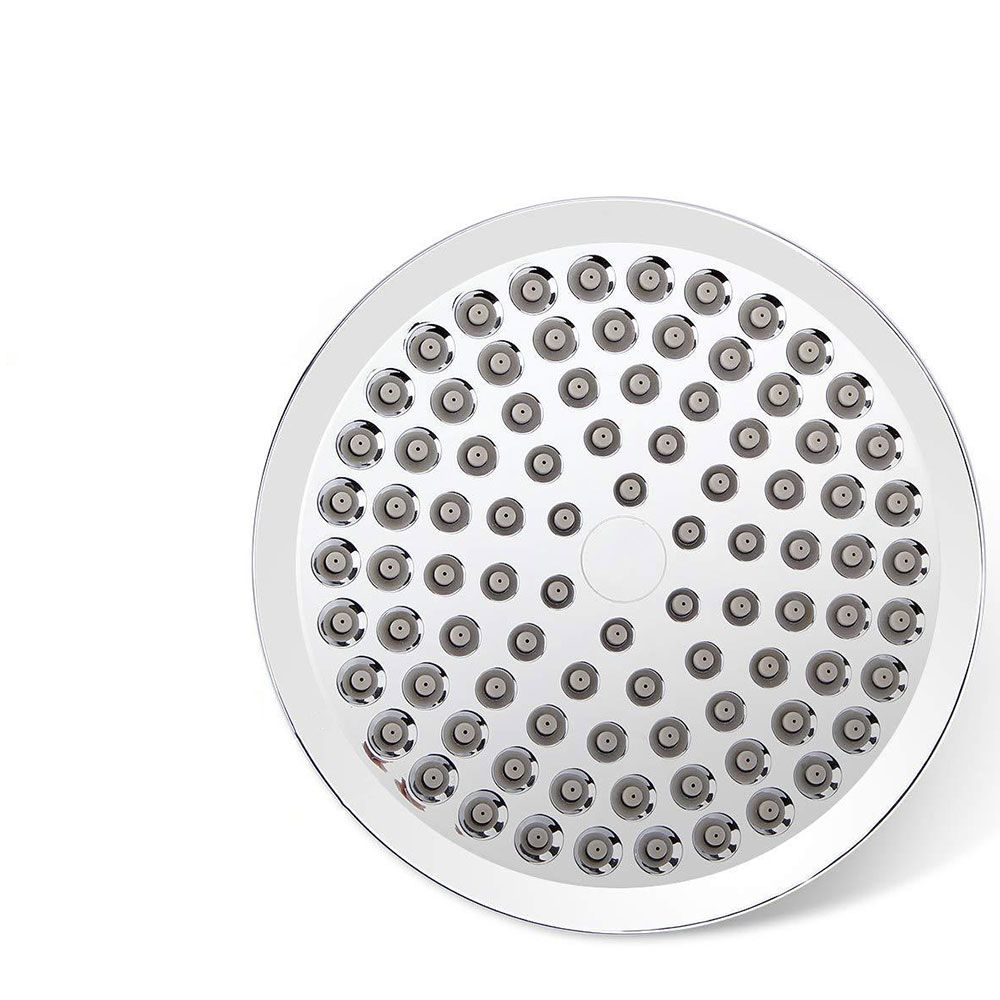 Sikunuo | Modern Standard Shower Set Double Round Metal Adjustable Spray Pattern Shower Head
