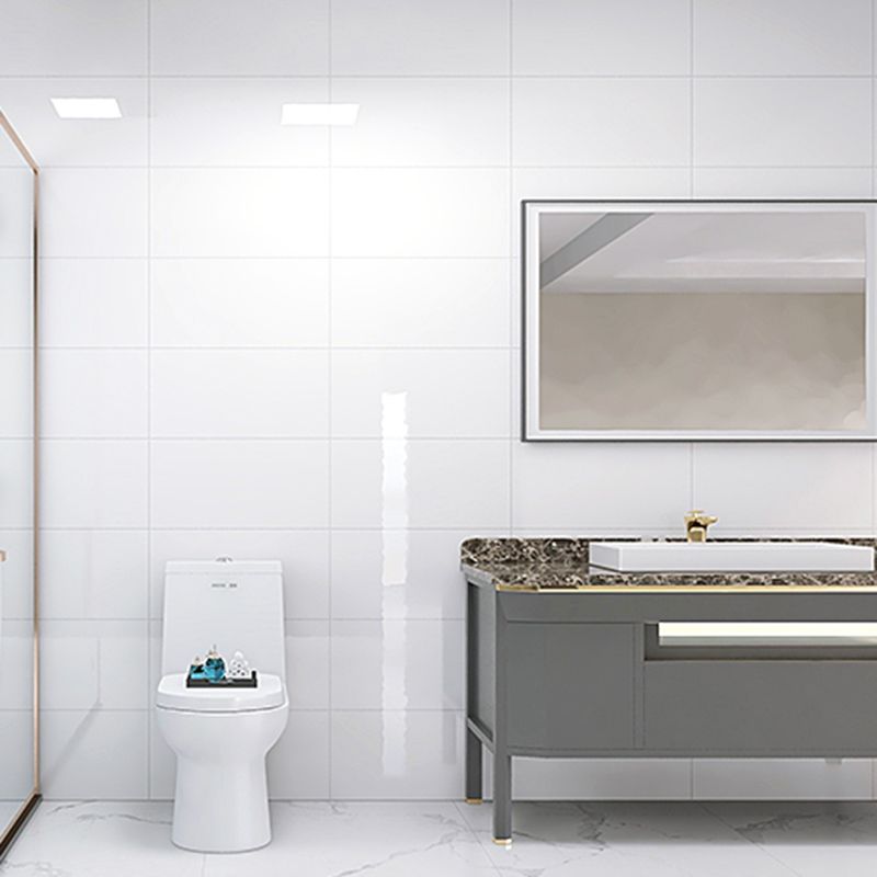 Sikunuo | Contemporary Style Wallpaper Single Panel Bathroom Wallpaper with Rectangular Shape