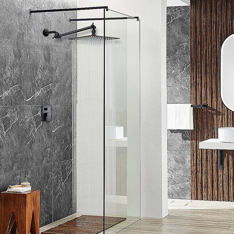 Sikunuo | Modern square shower head wall mount standard spray fixed shower