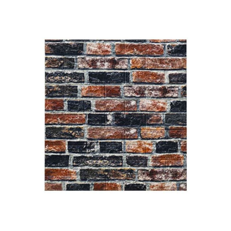 Sikunuo | Industrial Wall Plank 3D Print Bathroom Living Room Wall Panels Set of 10
