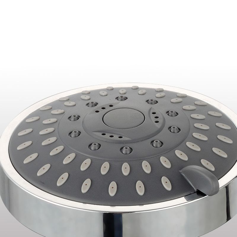 Sikunuo | Silver Round Fixed Shower Head Modern Style Wall Mount Shower Head