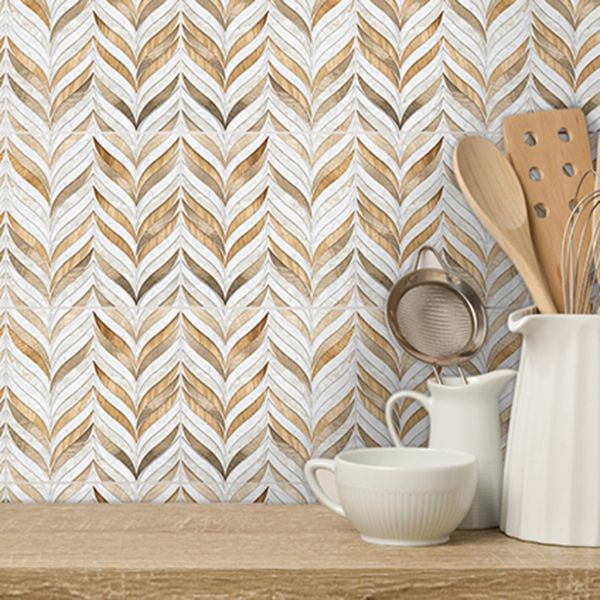 Sikunuo | Contemporary Mosaic Tile Peel and Stick Tile Kitchen Backsplash Peel and Stick Wall Tile