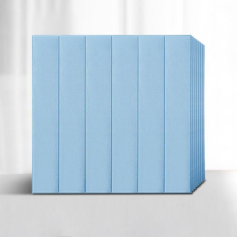 Sikunuo | Solid color 3D embossed wall panel waterproof foam interior wall tile