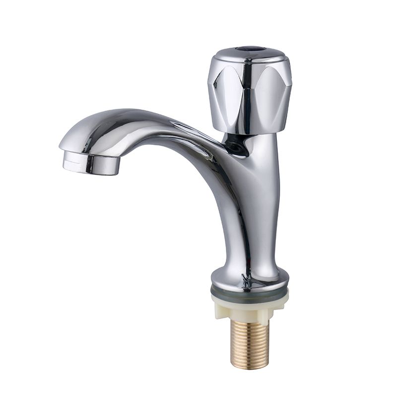 Sikunuo | Contemporary Centerset Faucet Knob Handle Low Arc Solid Brass Faucet