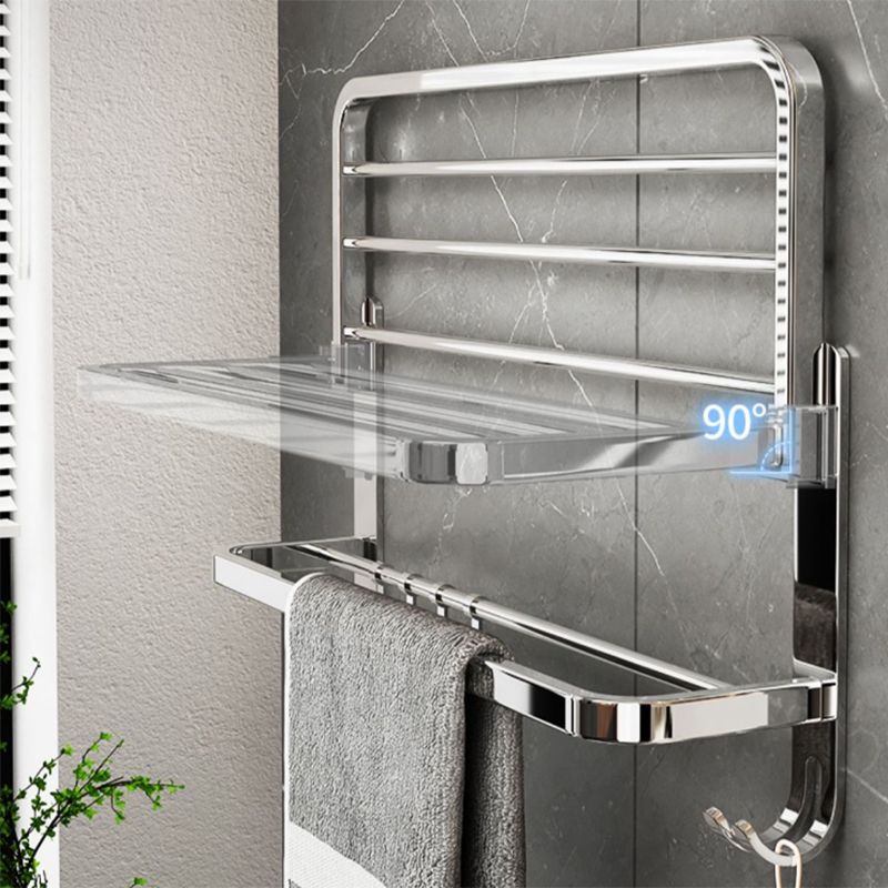 Sikunuo | Contemporary Chrome Bathroom Hardware Set Polished Chrome Bathroom Set Made of Stainless Steel