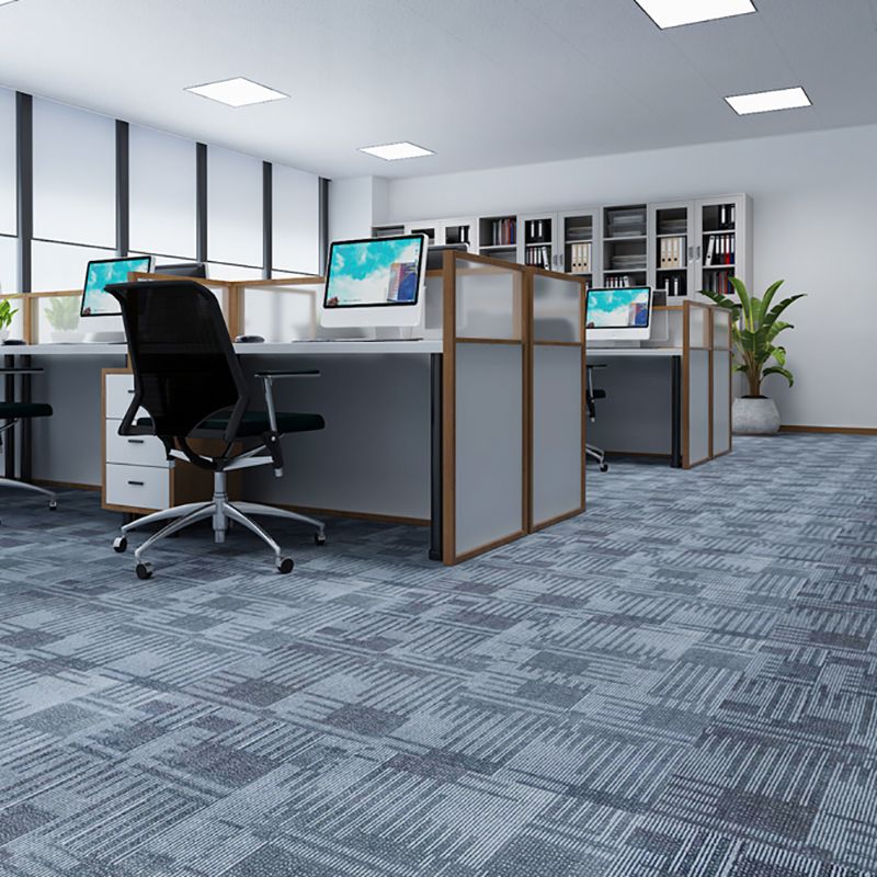 Sikunuo | Waterproof Plastic Floor Rectangular Fabric Look Square Edge Floor Tile
