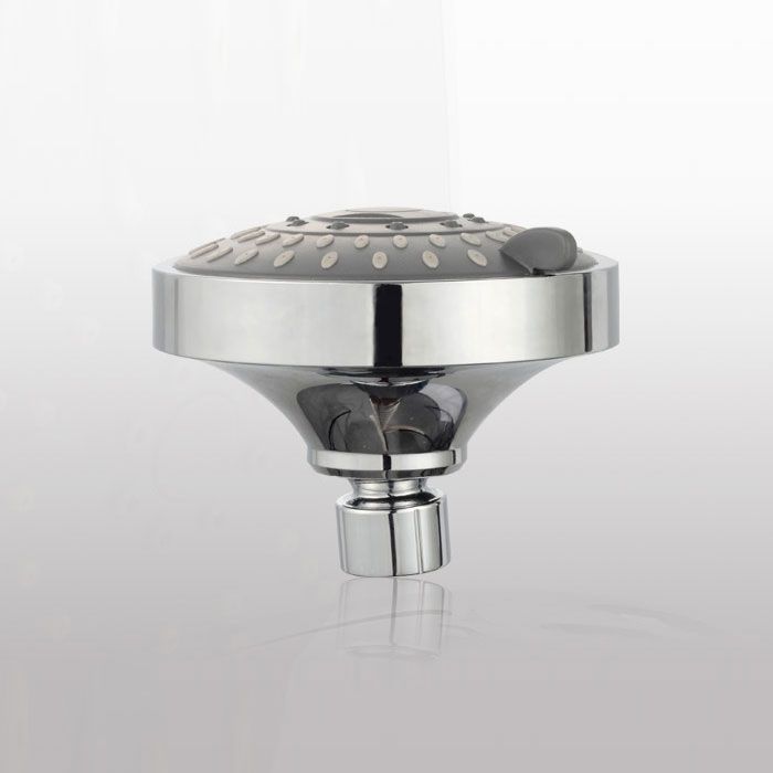 Sikunuo | Modern Standard 5 Settings Shower Head Round Metal Adjustable Spray Pattern Shower Head