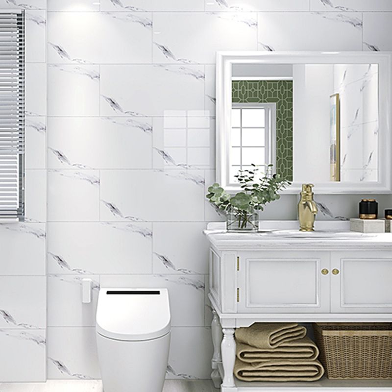 Sikunuo | Contemporary Style Wallpaper Single Panel Bathroom Wallpaper with Rectangular Shape