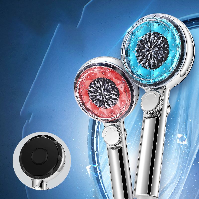 Sikunuo | Contemporary Handheld Shower Head Round Filter Ball Spray Head With Digital Display