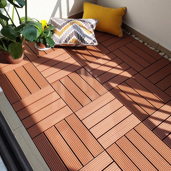 Sikunuo | 11 Pack 12" X 12" Square Deck/Patio Tiles Snap Fit for Outdoor Patio Tiles