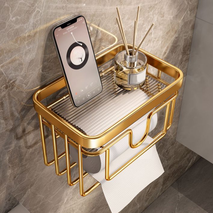 Sikunuo | Modern Golden Bathroom Accessories Single Piece or in Set with Bathroom Shelf