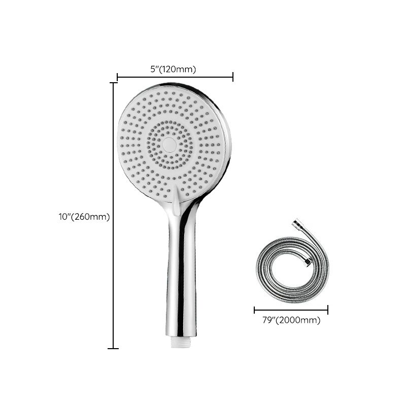 Sikunuo | Round Shower Head Plastic Handheld Shower with Adjustable Spray Pattern