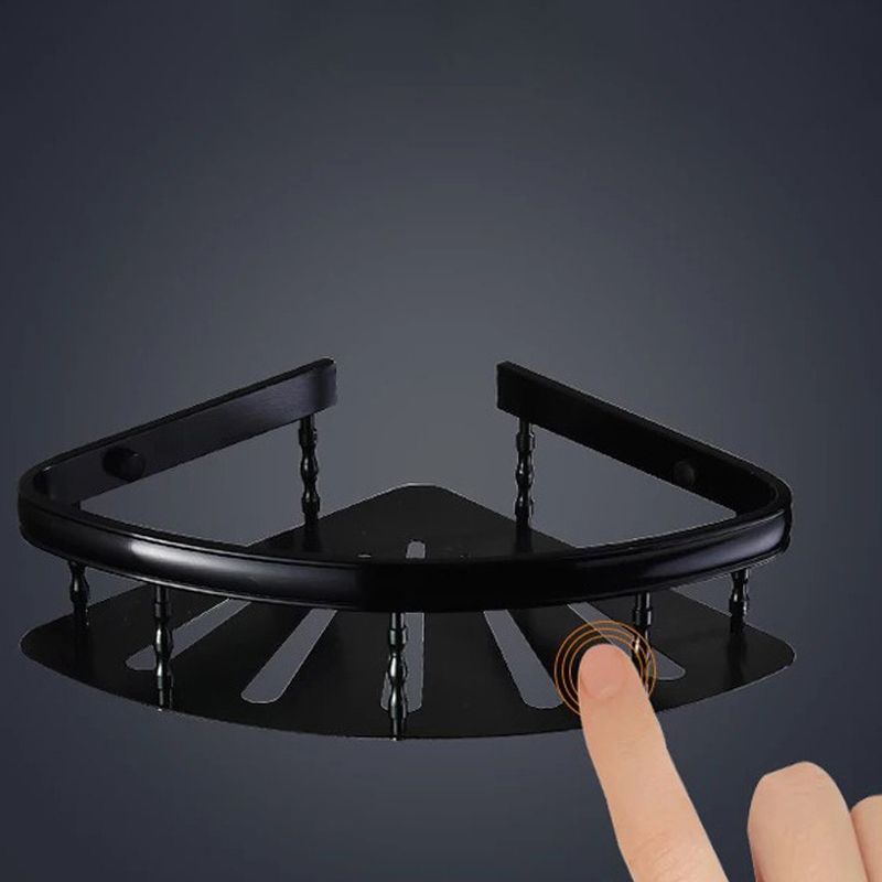 Sikunuo | Modern 5/6-piece bathroom accessory set with bathroom shelf/robe hooks/towel bar