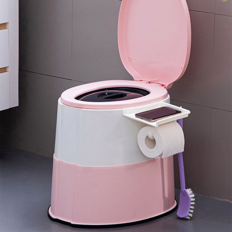 Sikunuo | Contemporary plastic floor-mounted toilet bowl with toilet seat for the bathroom