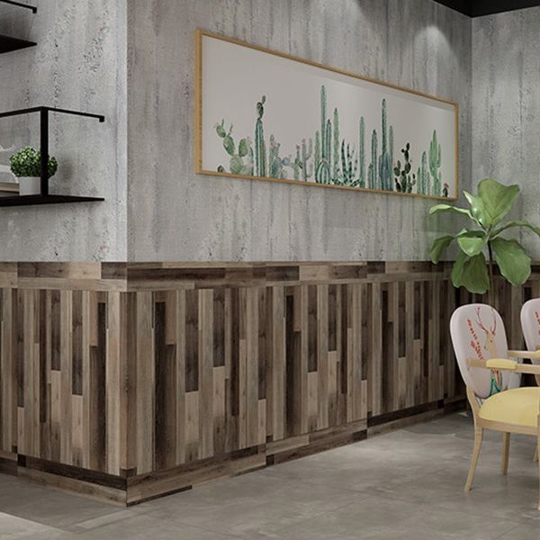 Sikunuo | Farmhouse Tin Back Wall Panel Smooth Wall Ceiling Wood Board Set of 1