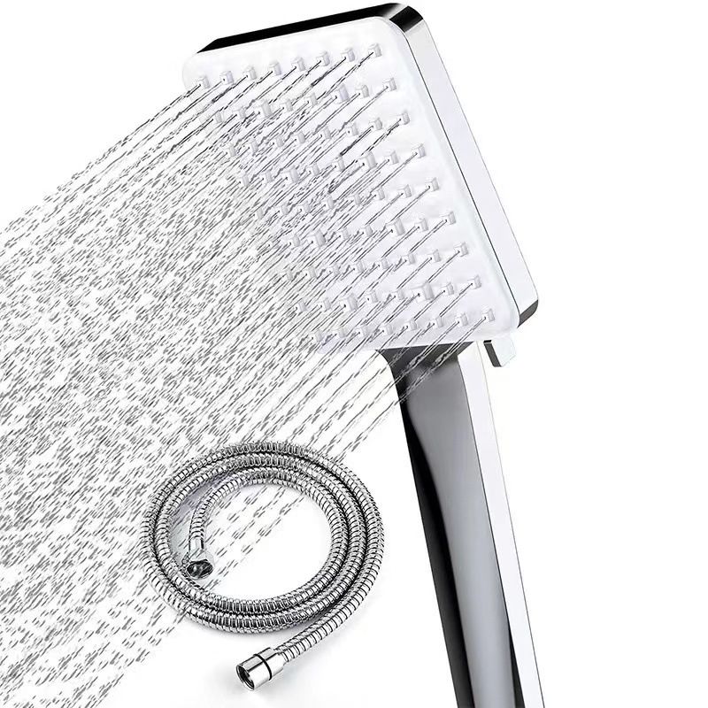 Sikunuo | Classic Handheld Showerhead Standard Round Showerheads in Silver