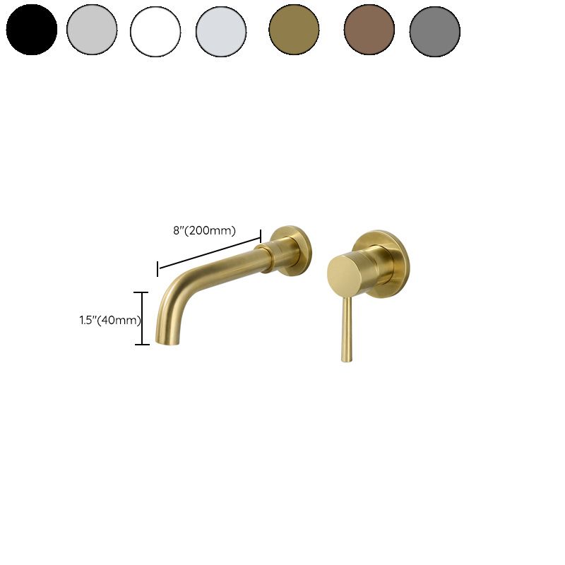 Sikunuo | Modern Brass Roman Bathtub Faucet with 1 Lever Handle Bathtub Faucet