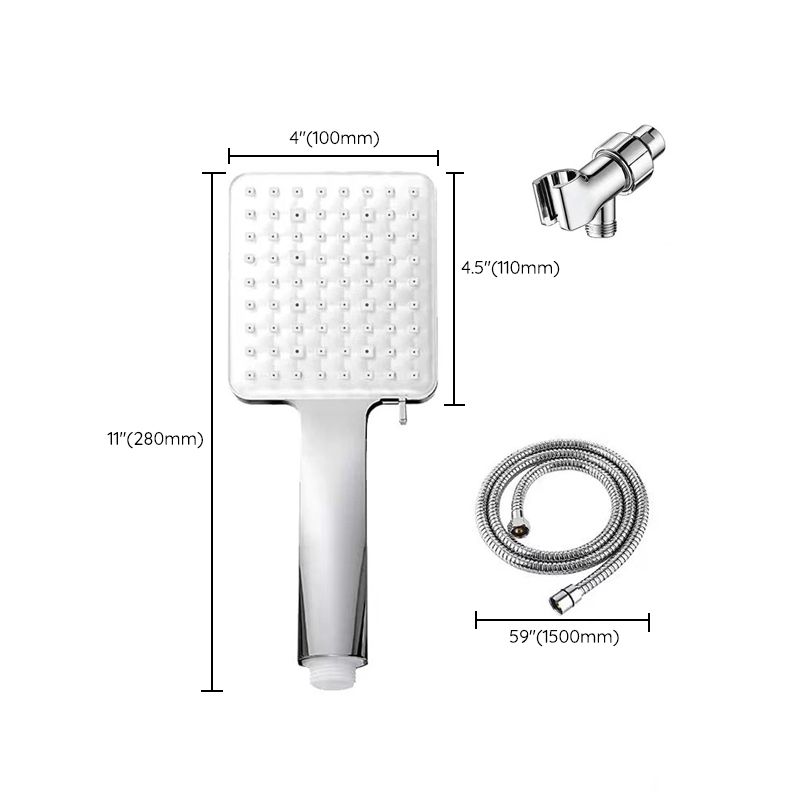 Sikunuo | Classic Handheld Showerhead Standard Round Showerheads in Silver