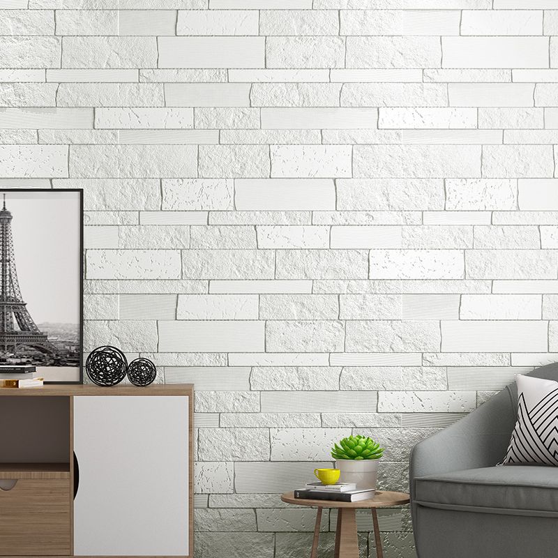 Sikunuo | Industrial 3D Brick Wall Plank Bathroom Living Room Wall Panel Set of 10