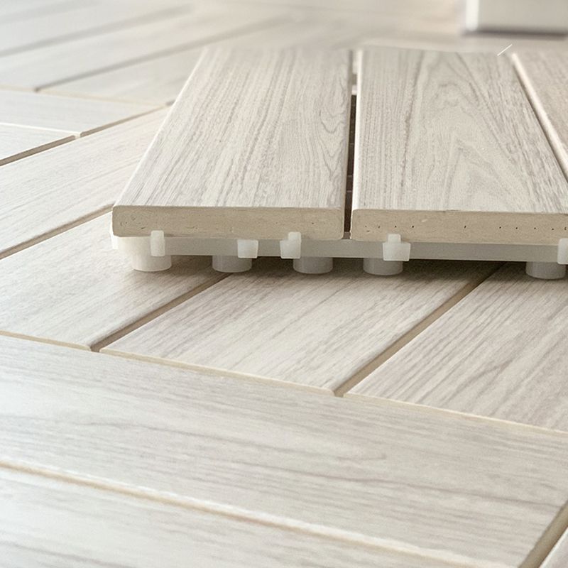 Sikunuo | Ground Patio Square Stripe Composite Waterproof Deck Board
