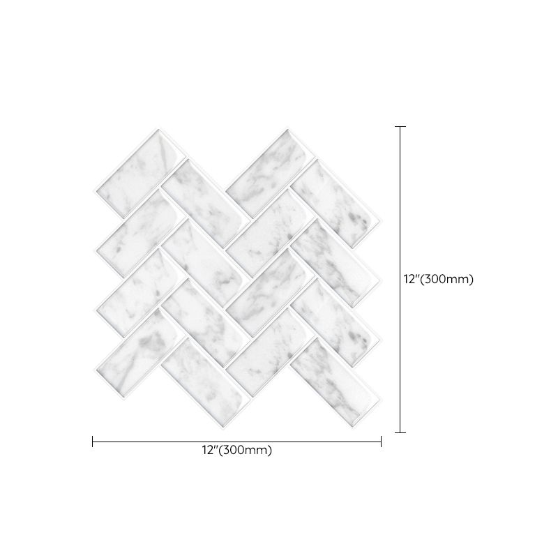 Sikunuo | Modern Peel and Stick Backsplash Wall Tile PVC Peel & Stick Field Tile