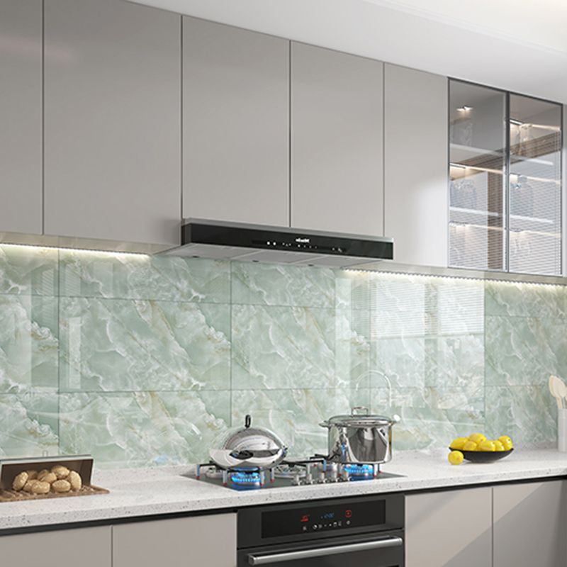 Sikunuo | Modern Peel and Stick Tile PVC Rectangular 10 Pack Peel & Stick Field Tile for the Kitchen