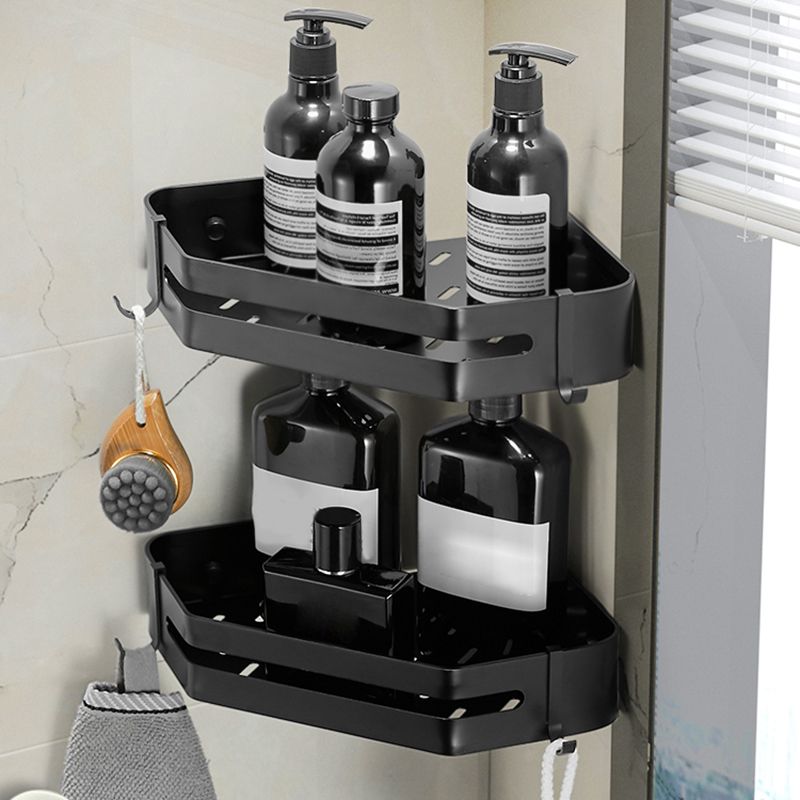 Sikunuo | Modern 2/3-piece Bathroom Set Stainless Steel Triangle Bath Shelf made of Aluminum