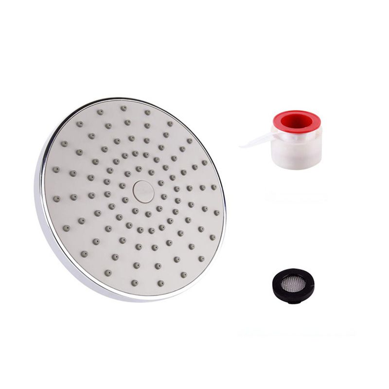 Sikunuo | Round Fest Shower Head Silver Single Jet Wall Mounted Shower Head