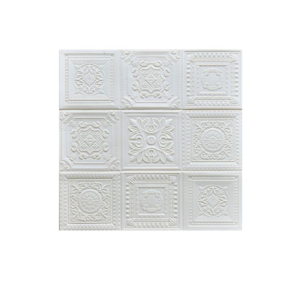 Sikunuo | Modern Pearl Wall Element Access Panel Peel and Stick Wall Tile Set of 10