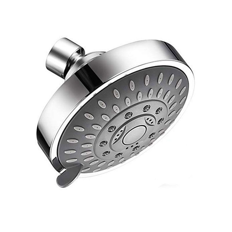 Sikunuo | Modern Standard 5 Settings Shower Head Round Metal Adjustable Spray Pattern Shower Head