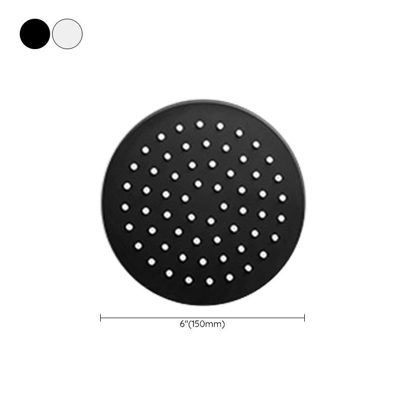 Sikunuo | Black round fixed shower head Modern design wall-mounted shower head