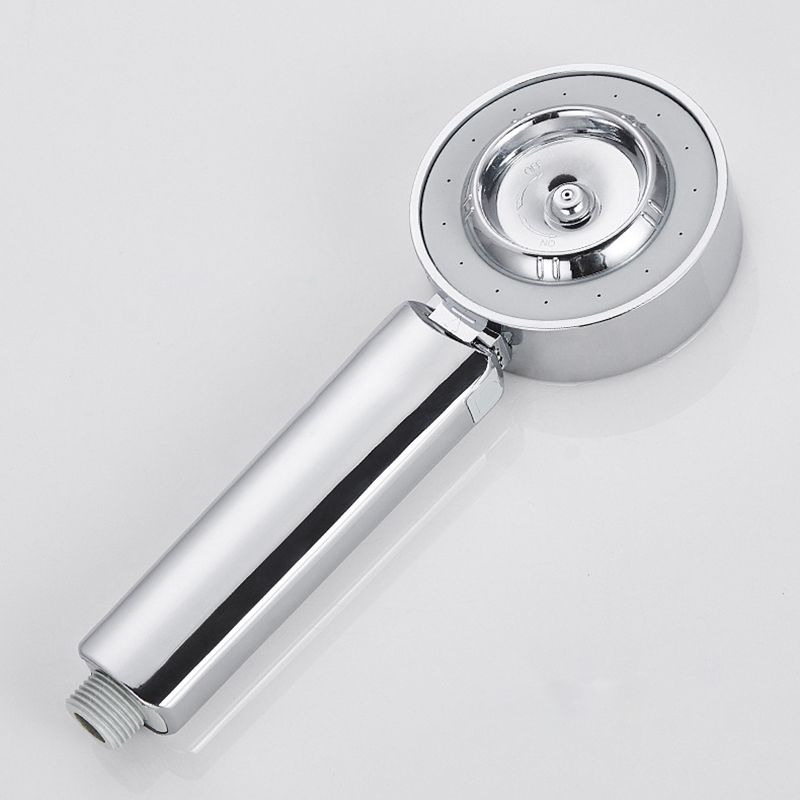 Sikunuo | Contemporary Wall-Mounted Shower Head Combination Chrome Round Hand Shower