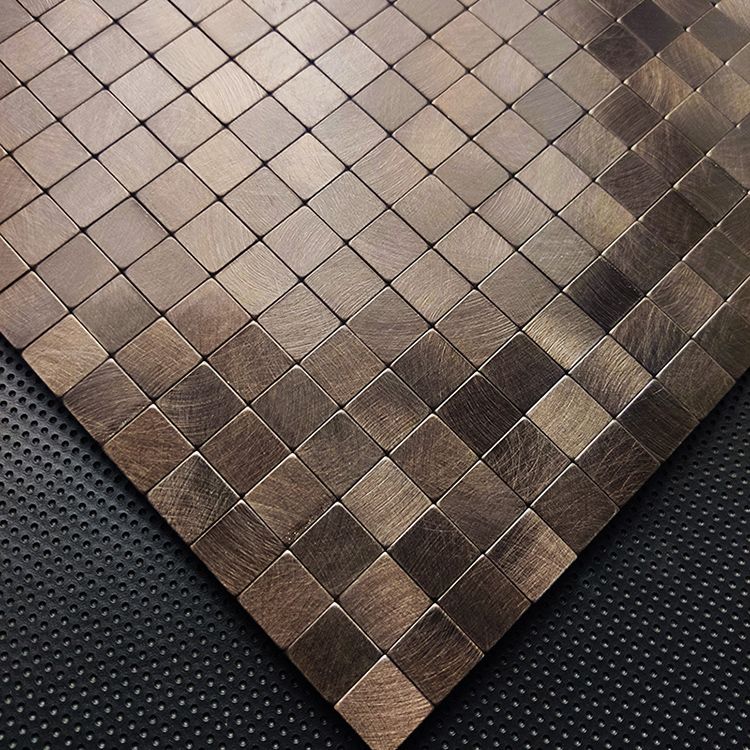 Sikunuo | Mosaic Tile Wallpaper Contemporary Peel and Stick Wallpaper with Square Shape