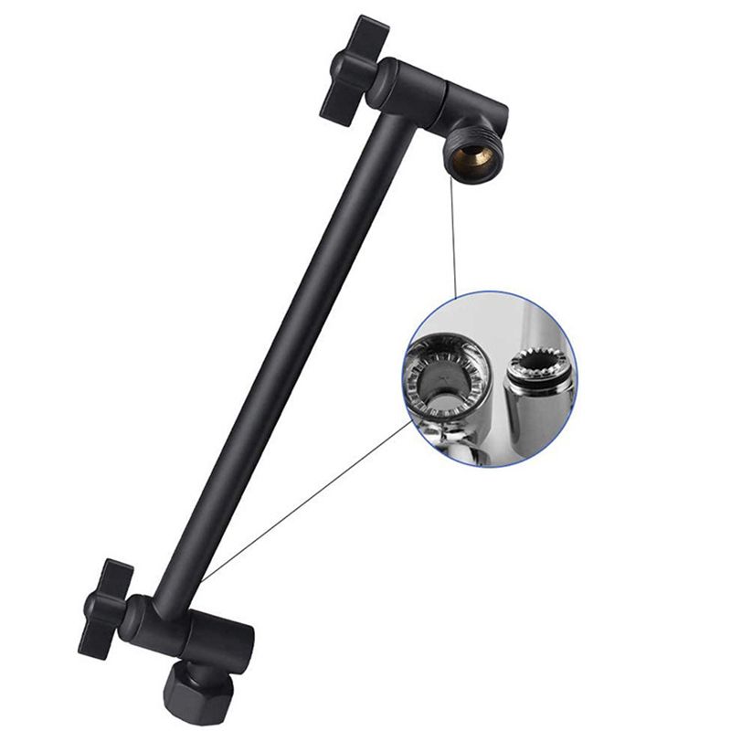 Sikunuo | Stainless Steel Fixed Shower Head Rainfall Wall Mounted Shower Head with Extension Arm