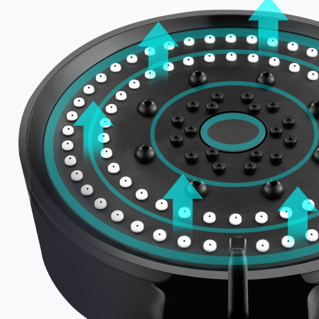 Sikunuo | Round Hand Shower Adjustable Spray Pattern Wall Mounted Shower Head