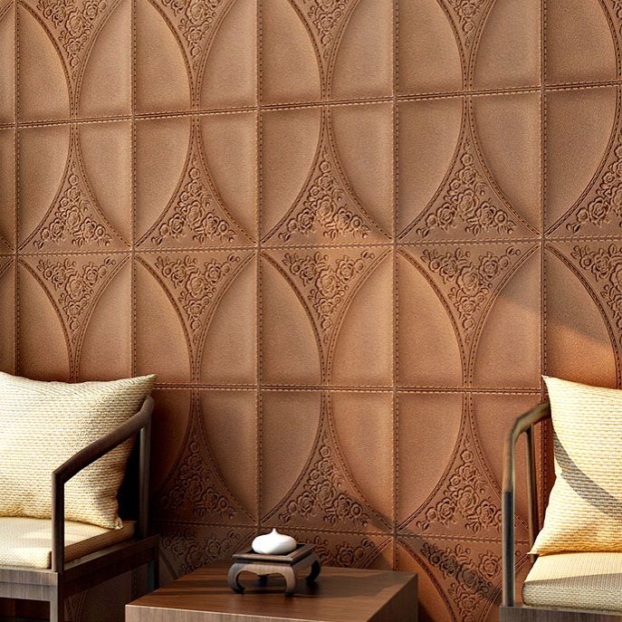 Sikunuo | Contemporary Wall Plank 3D Brick Wall Panels Waterproof Set of 10