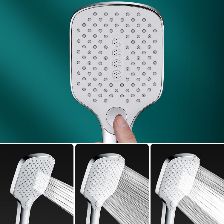 Sikunuo | Contemporary Fixed Head Square Supercharged Showerhead Combo