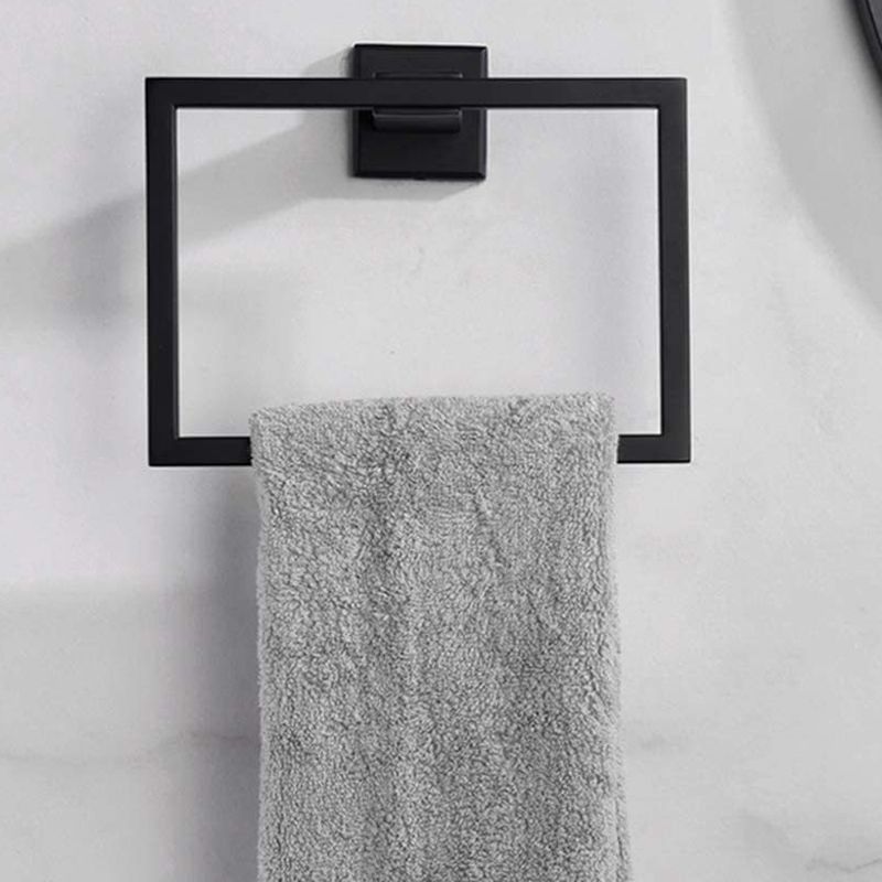 Sikunuo | 7-piece bathroom accessory set made of stainless steel with paper holder/robe hook/towel ring bar