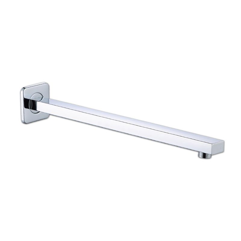 Sikunuo | Black Square Fixed Shower Head Modern Style Wall Mounted Shower Head