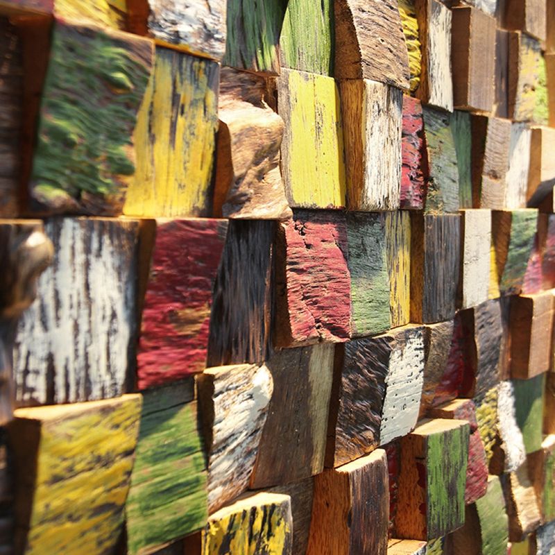 Sikunuo | Wall cladding wood shiplap mosaic modern interior wall cladding