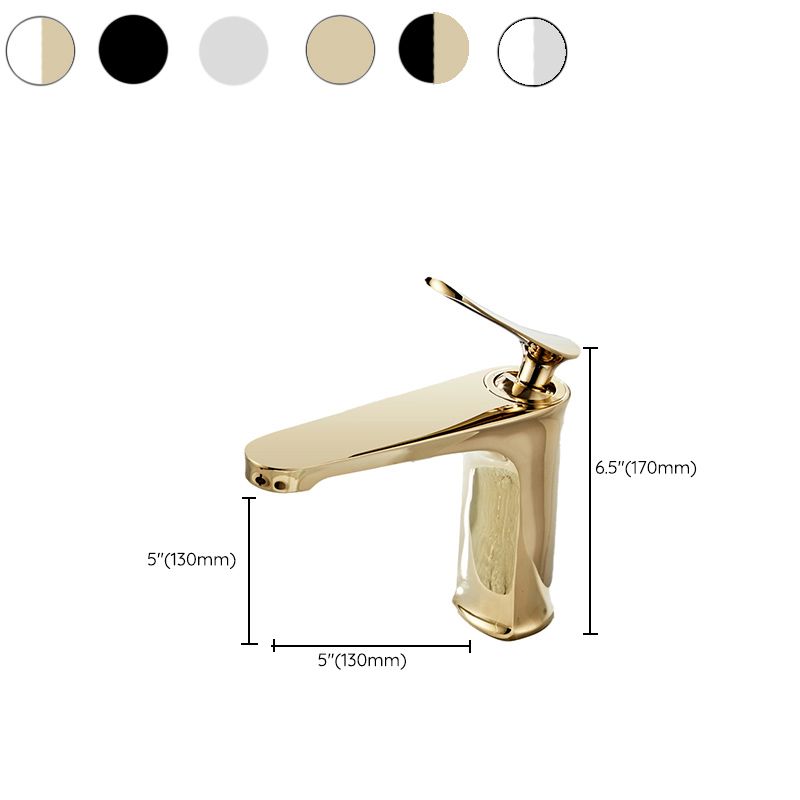 Sikunuo | Luxury 1 Handle Sink Bathroom Faucet Round Brass Sink Faucet with Water Hose