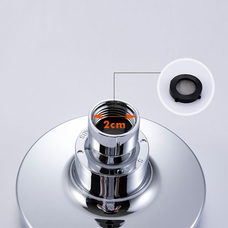 Sikunuo | Round Small Upper Shower Head Wall Mount Adjustable Shower Head
