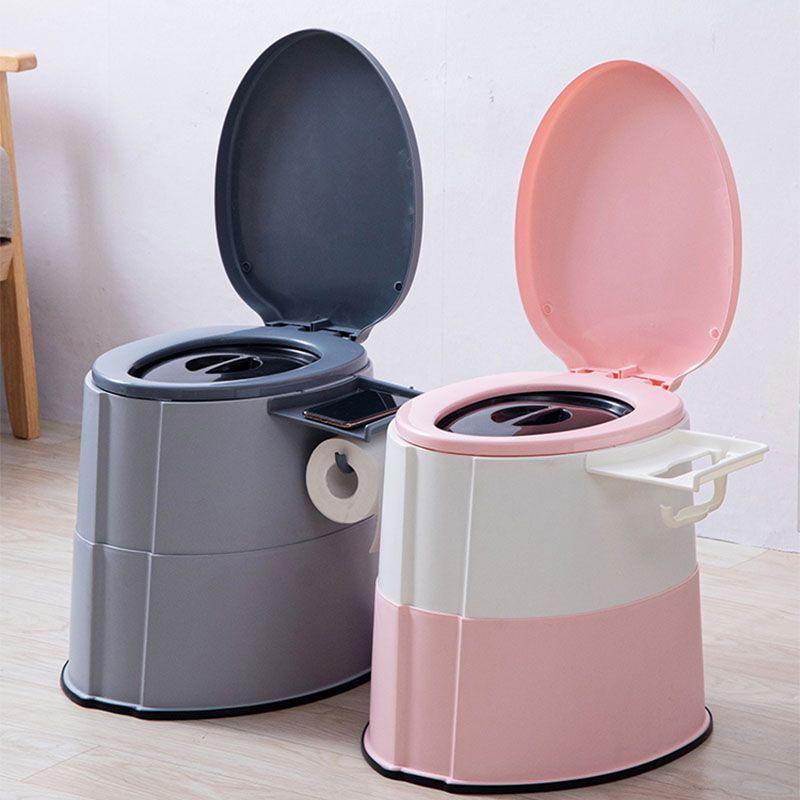 Sikunuo | Contemporary plastic floor-mounted toilet bowl with toilet seat for the bathroom