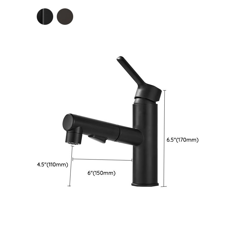 Sikunuo | Contemporary bathroom sink faucet single-handle swivel spout sink faucet