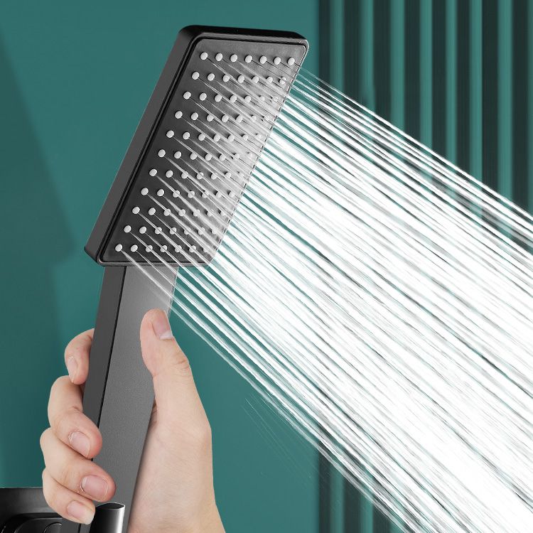 Sikunuo | Contemporary Handheld Supercharged Shower Head Square Turbo Spray Head