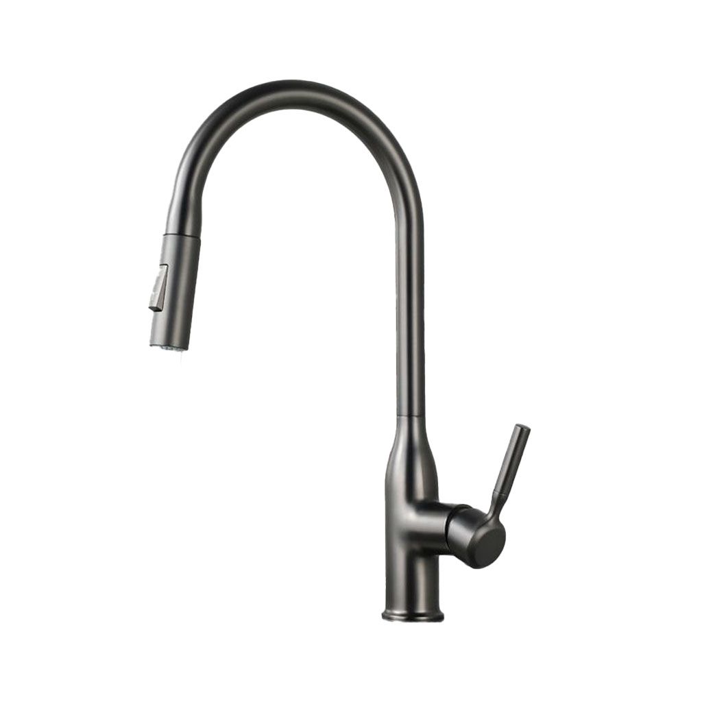 Sikunuo | Modern Pull-down Water Filler Single Handle High Arc Kitchen Faucet