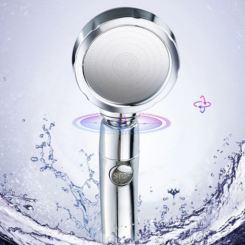 Sikunuo | Contemporary Shower Combination Hand Shower Plastic Wall Mount Round Shower Head Combination