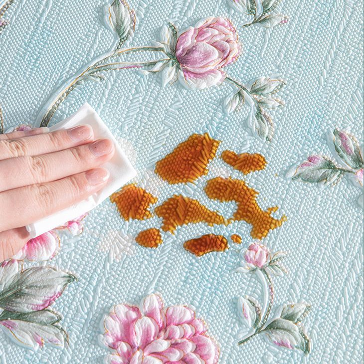 Sikunuo | Modern Wall Panel 3D Floral Print Peel and Stick Waterproof Wall Covering