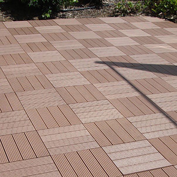 Sikunuo | Deck Plank Loose Lay Manufactured Wood Panels Patio Tiles Outdoor Flooring