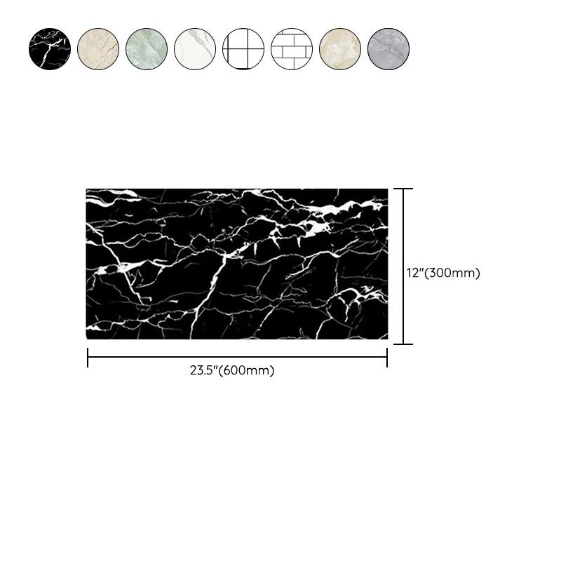 Sikunuo | PVC Peel and Stick Wall Tile Modern Peel & Stick Mosaic Tile